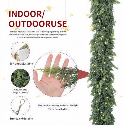 Realistic Norfolk Cedar Garland