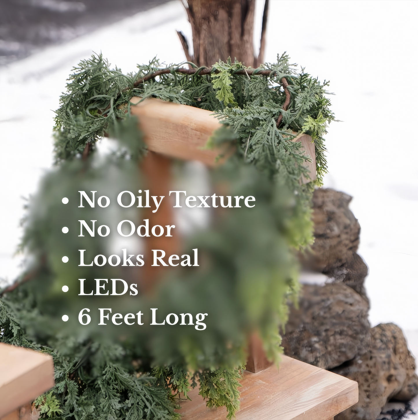 Realistic Norfolk Cedar Garland